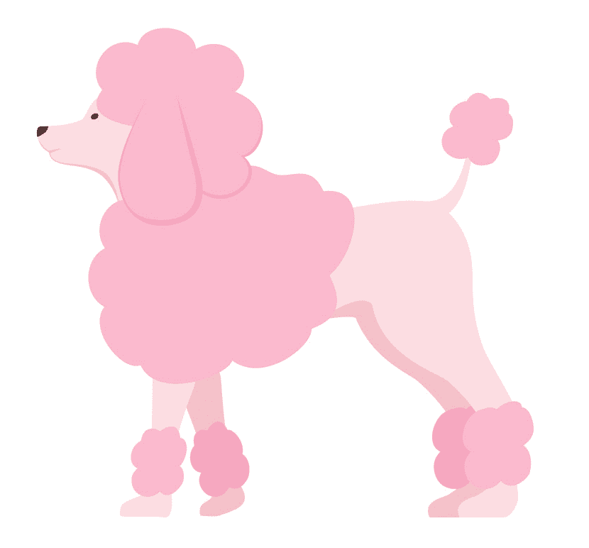 Pink Poodle Clipart