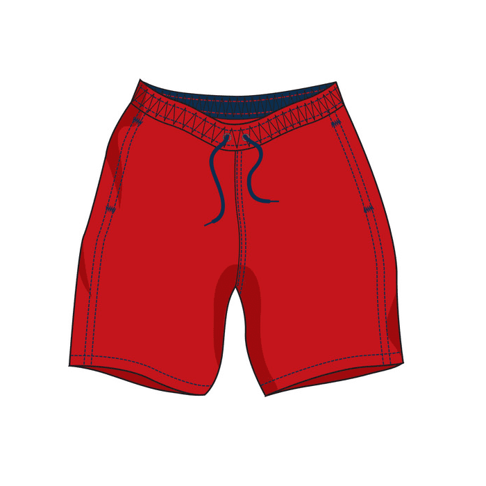 Red Shorts Clipart