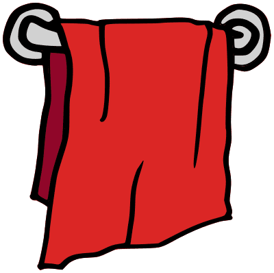 Red Towel Clipart