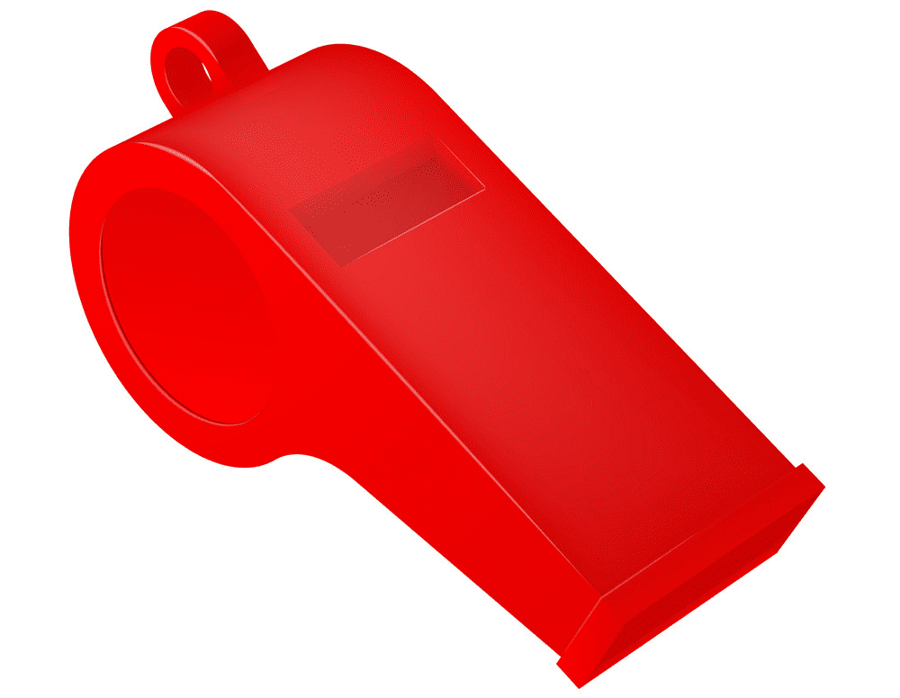 Red Whistle Clipart