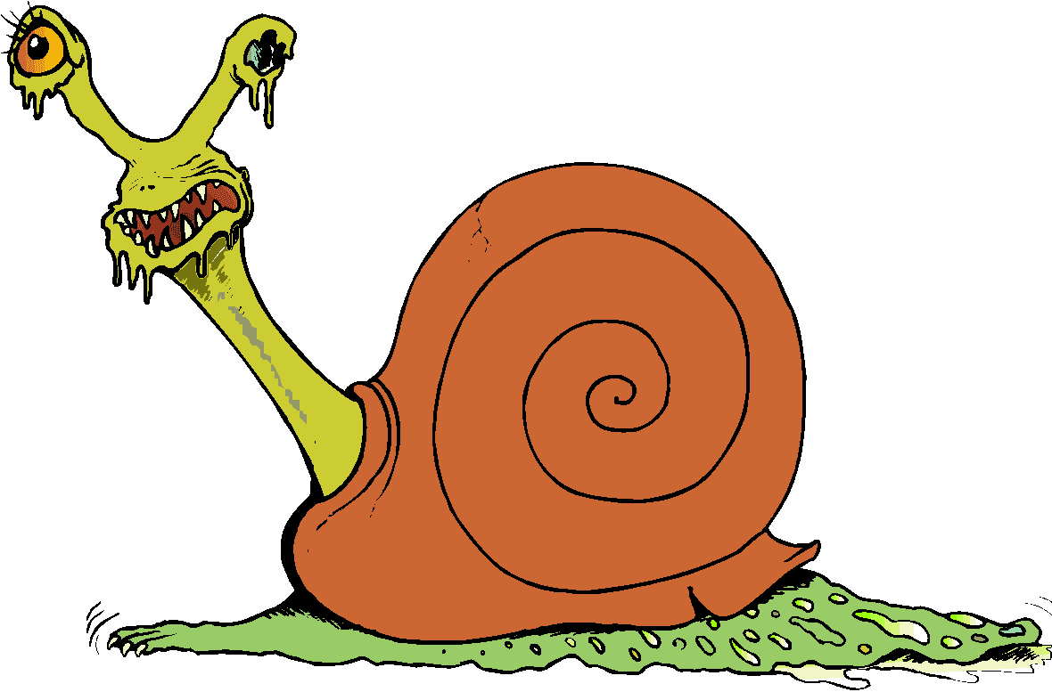 Scary Snail Clipart