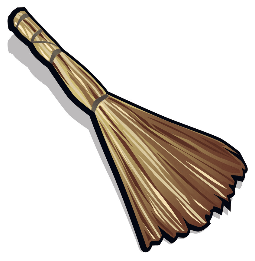 Straw Broom Clipart