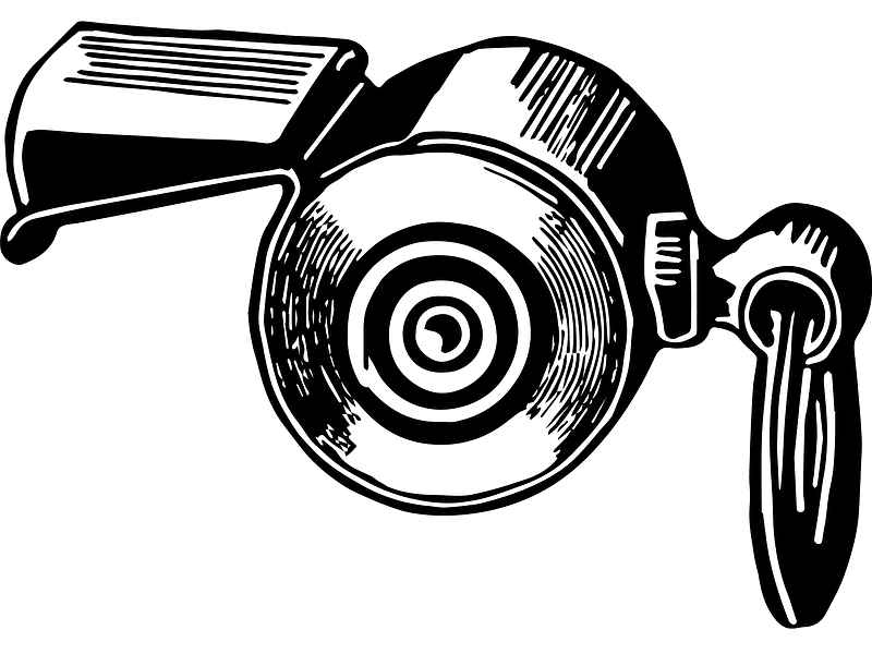Whistle Clipart Black and White