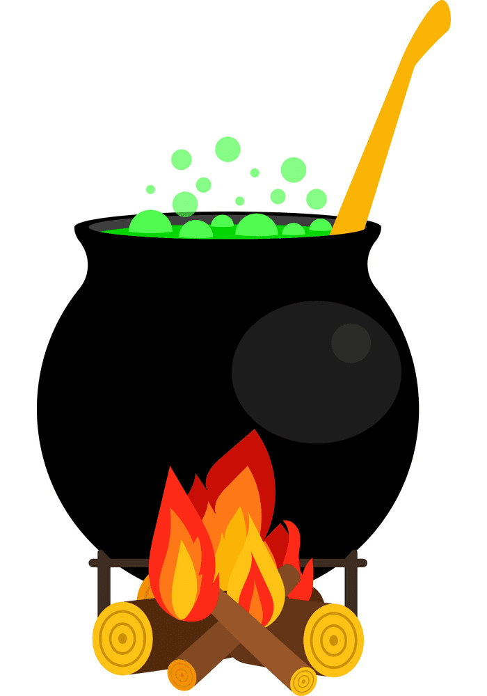 Witch Cauldron Clipart Png Free