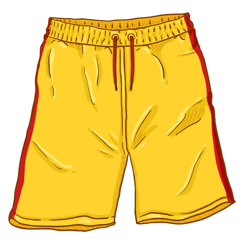 Yellow Shorts Clipart