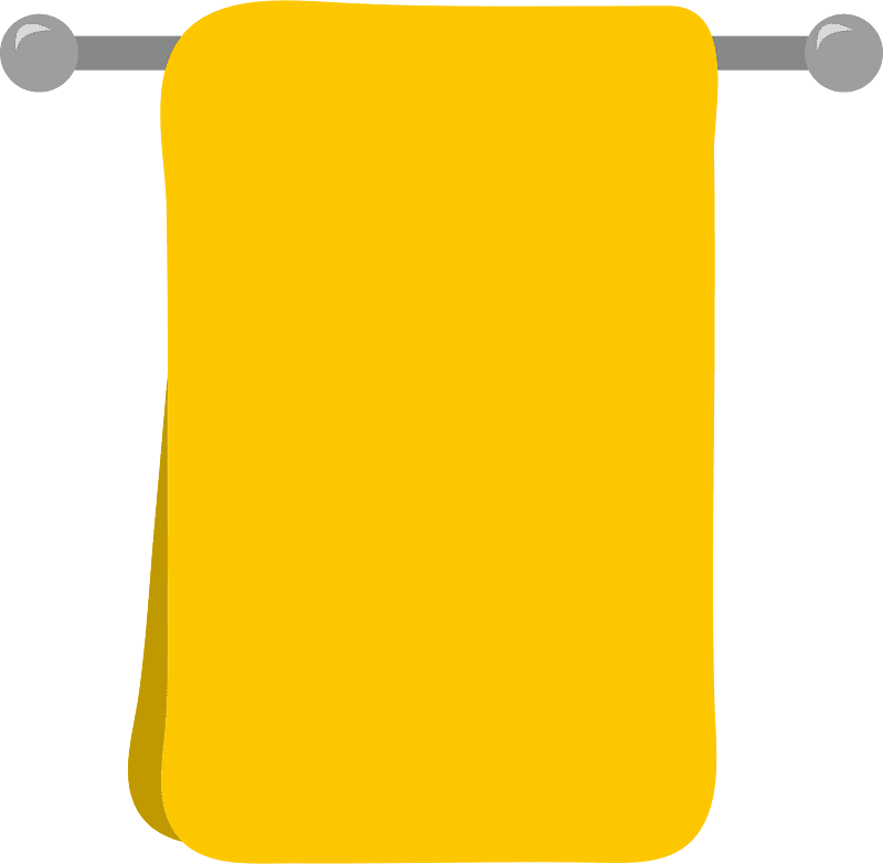 Yellow Towel Clipart Transparent