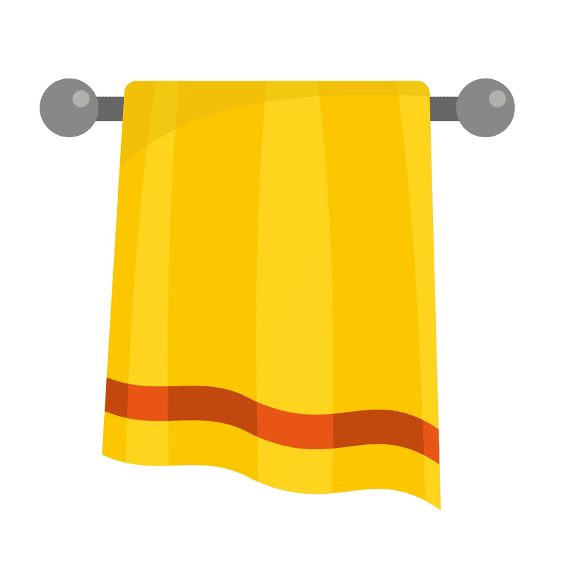Yellow Towel Clipart