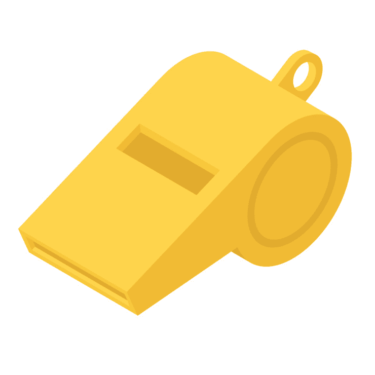 Yellow Whistle Clipart