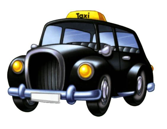 Black Taxi Clipart