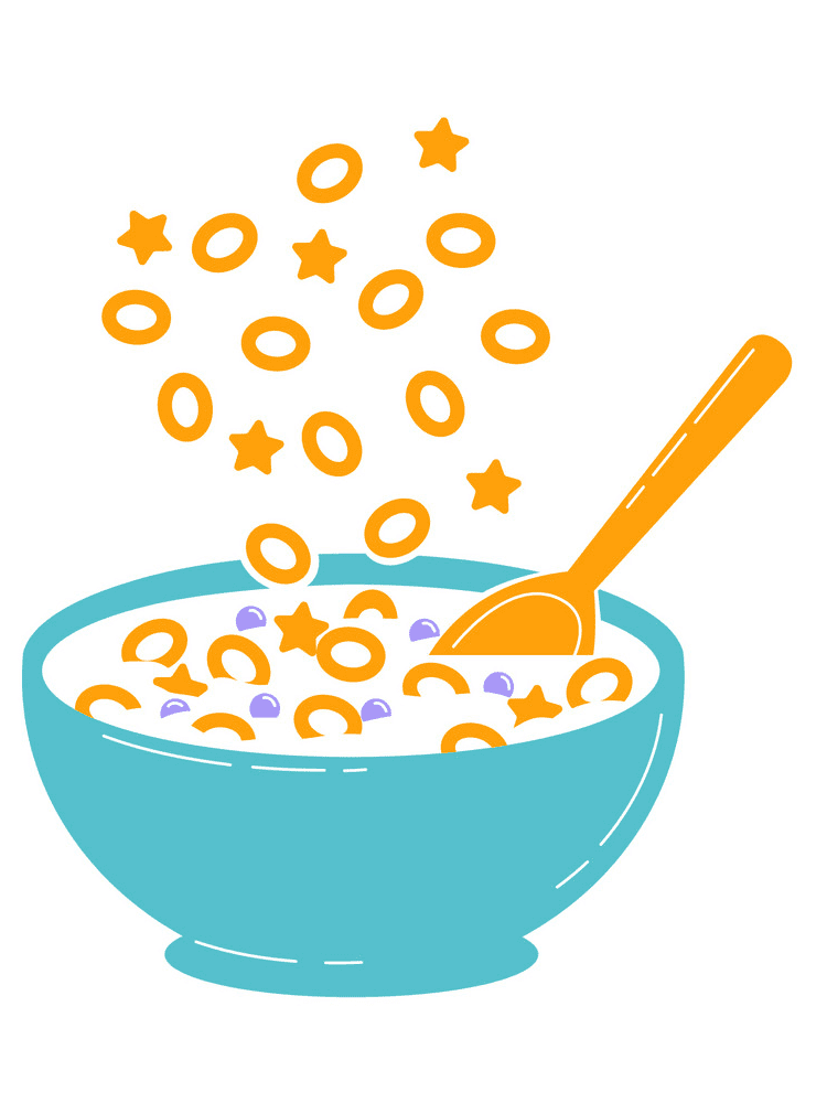 Bowl of Cereal Clipart For Free