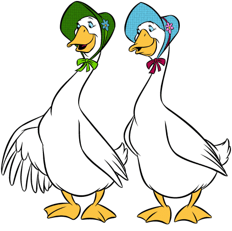 Cartoon Geese Clipart