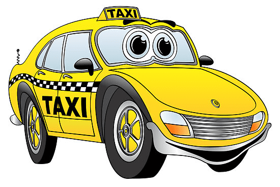 Cartoon Taxi Clipart