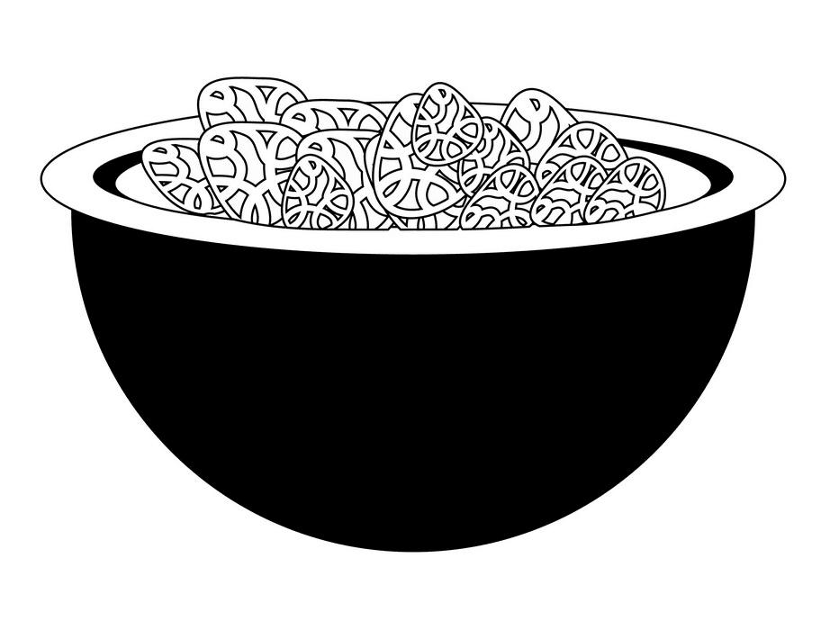 Cereal Black and White Clipart