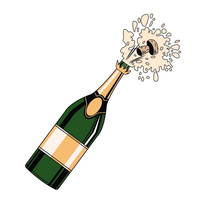 Champagne Bottle Clipart Download