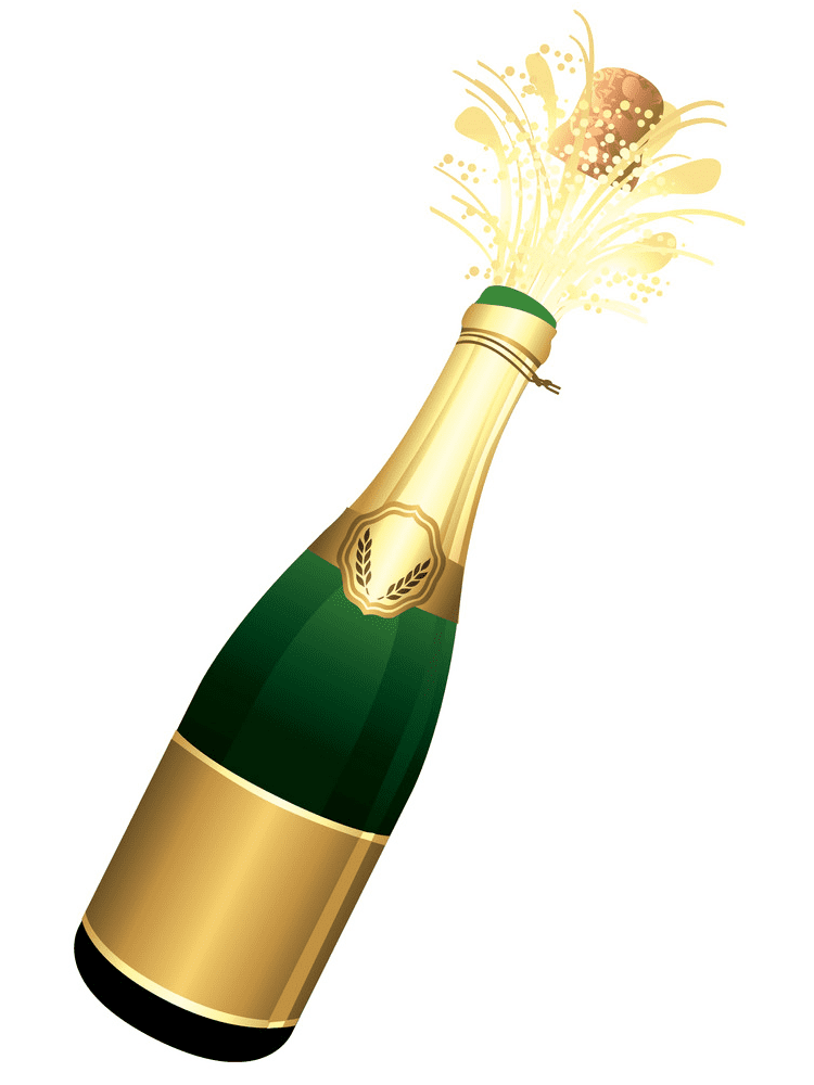 Champagne Bottle Clipart For Free
