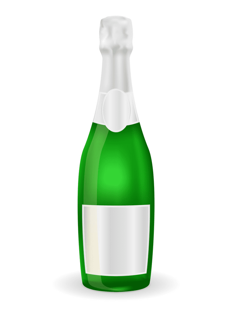 Champagne Bottle Clipart Photo