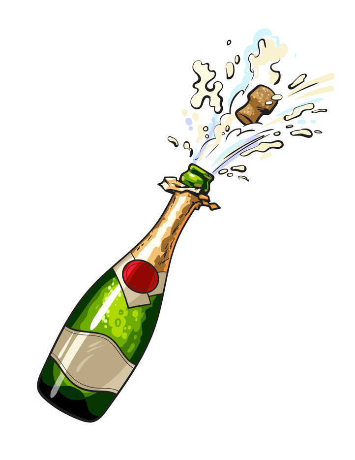 Champagne Bottle Clipart Png