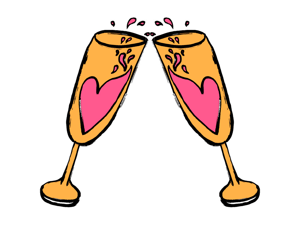 Champagne Glasses Clipart Images