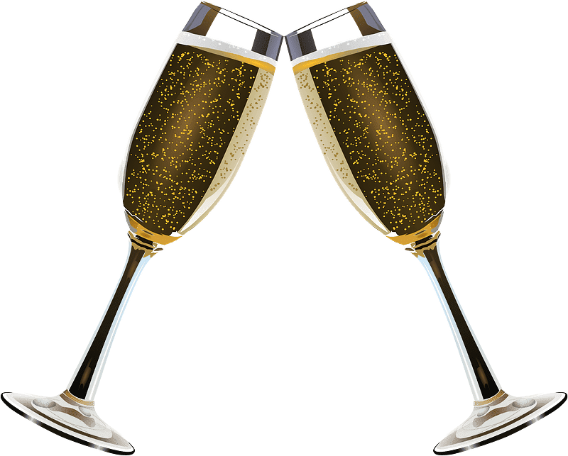 Champagne Glasses Clipart Transparent