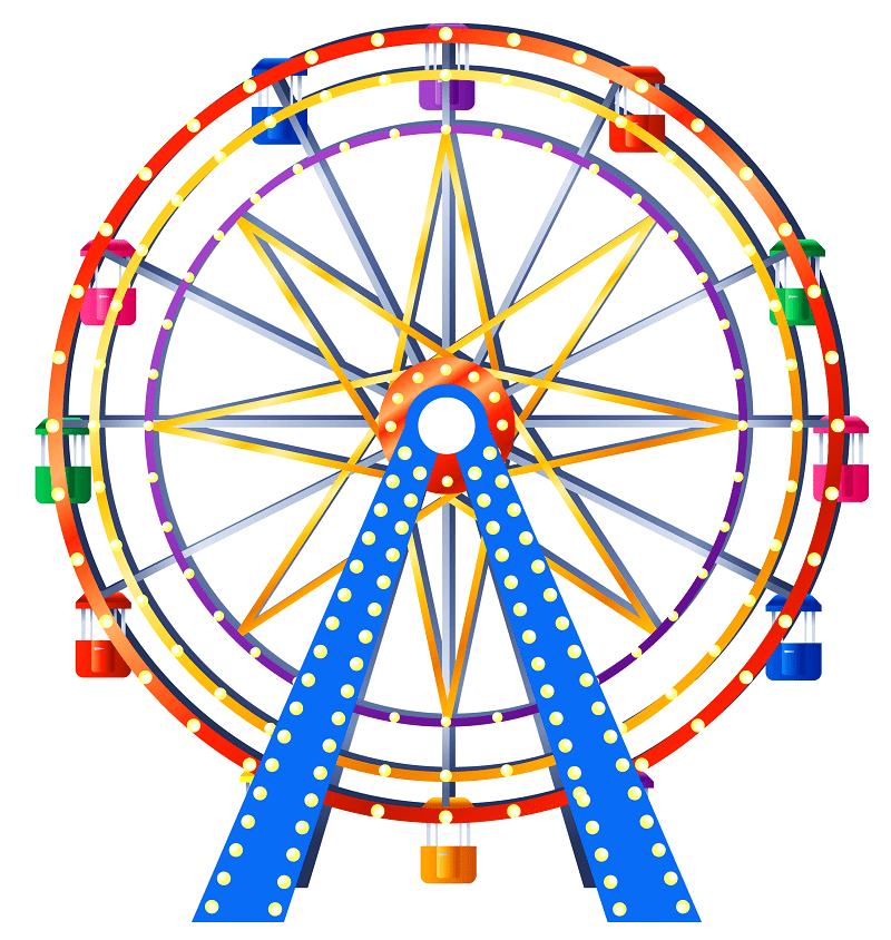 Clipart Of Ferris Wheel