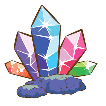 Crystals Clipart Image