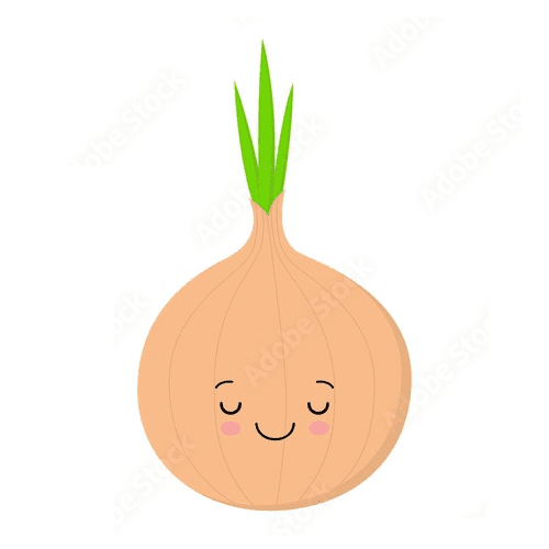 Cute Onion Clipart Image