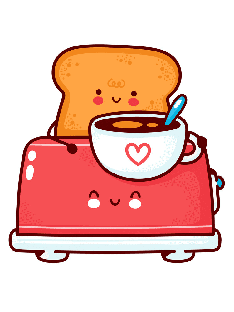 Cute Toaster Clipart Png