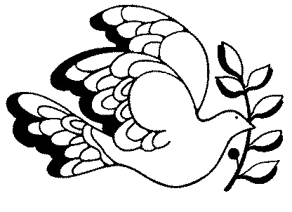 Dove Clipart Black and White Images