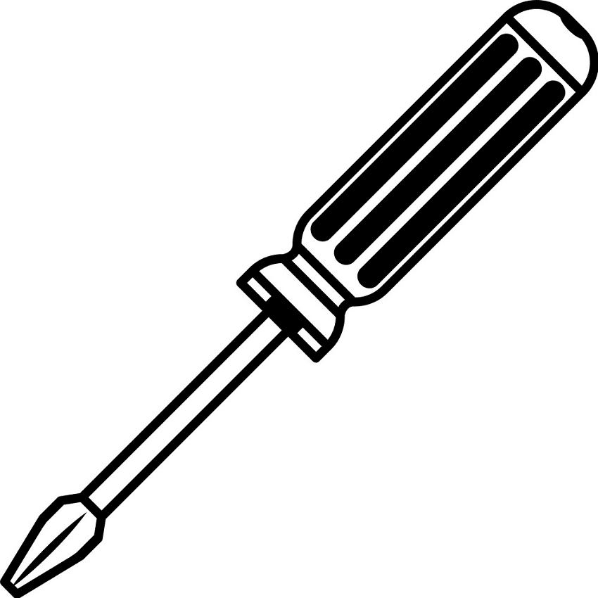 Download Screwdriver Clipart Black And White