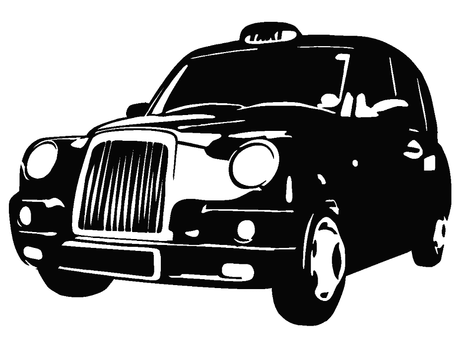 Download Taxi Clipart Black and White
