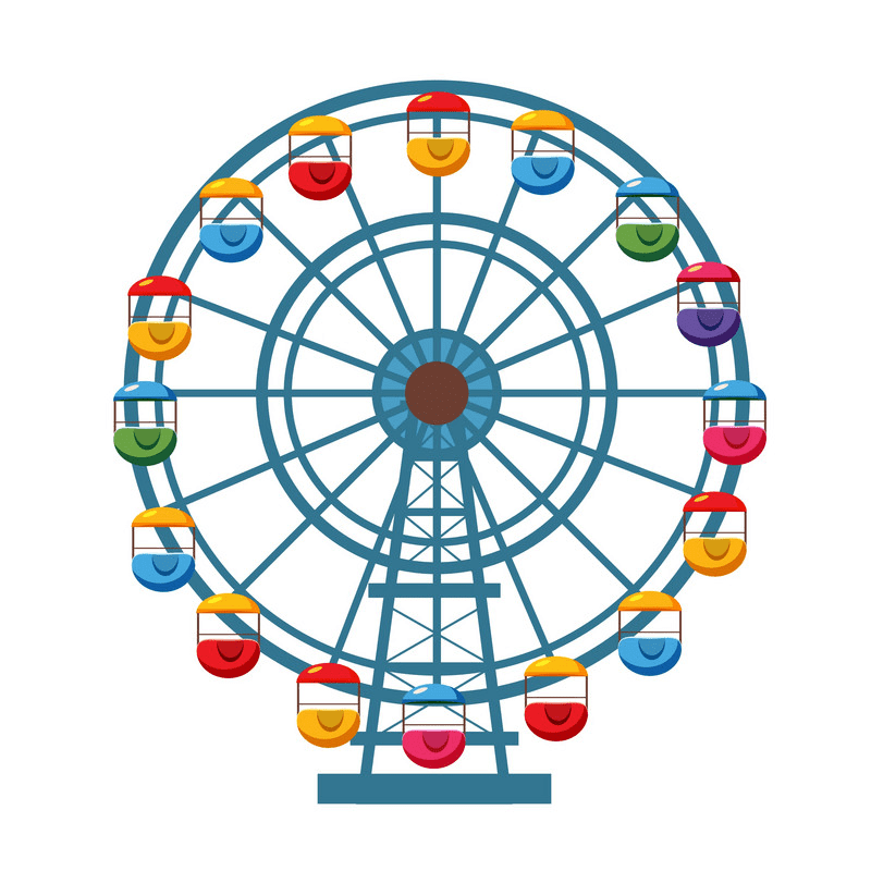 Ferris Wheel Clipart Png Download