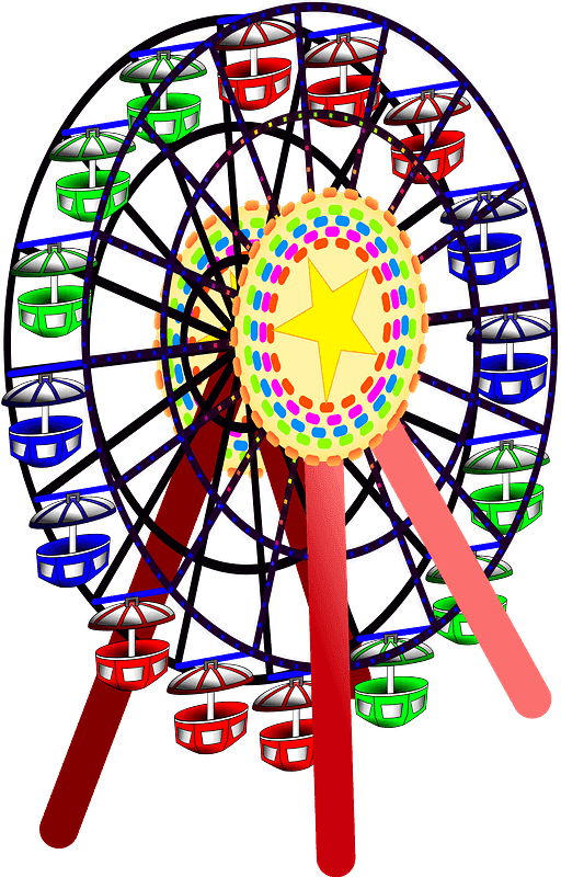 Ferris Wheel Transparent Clipart