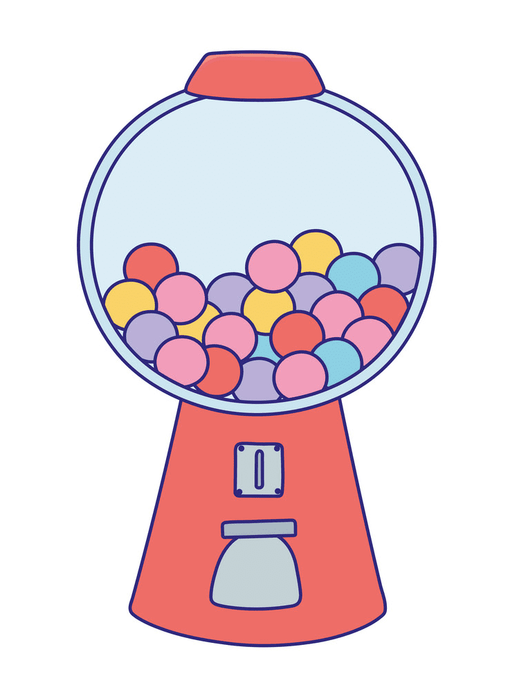 Free Gumball Machine Clipart Picture