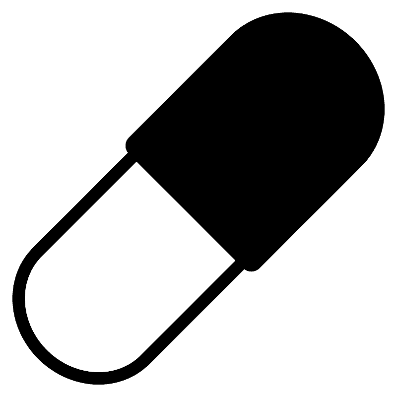 Free Pill Clipart Black and White