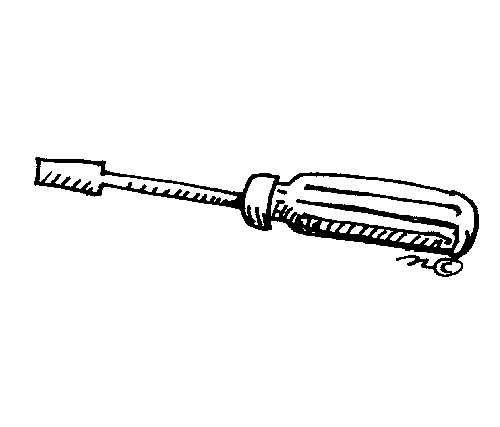 Free Screwdriver Clipart Black And White