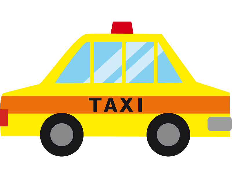 Free Taxi Clipart Transparent Background