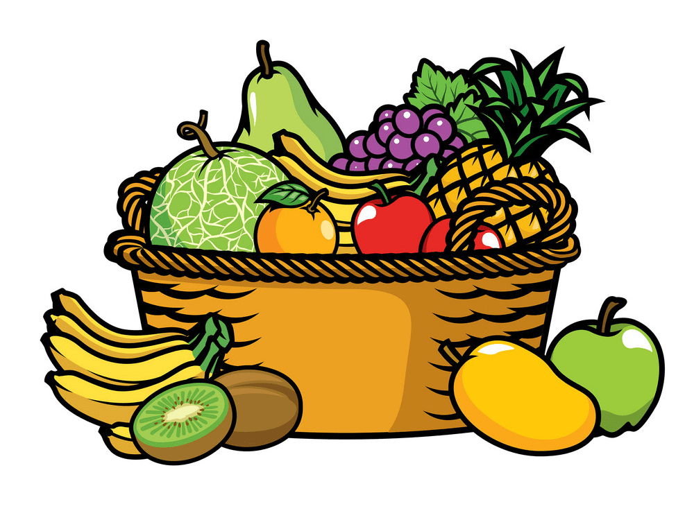 Fruit Basket Clipart Png