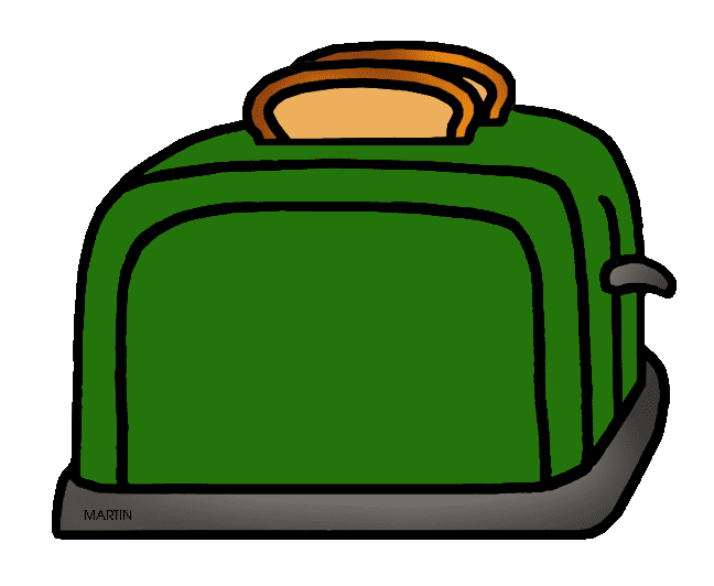 Green Toaster Clipart