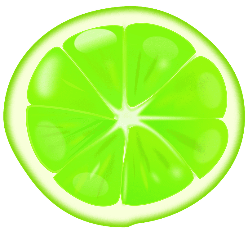 Lime Slice Clipart Transparent