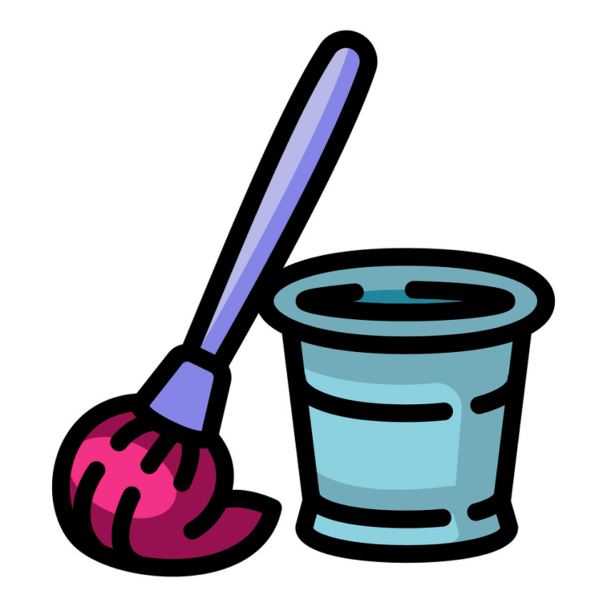 Mop and Bucket Clipart Download