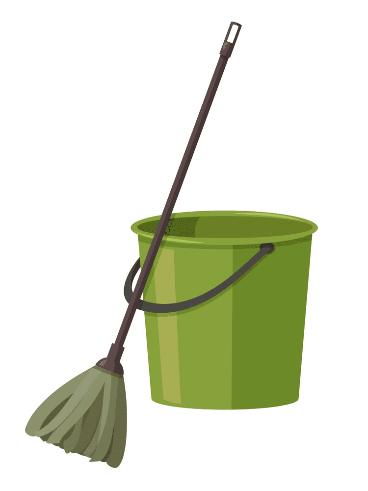 Mop and Bucket Clipart Picture