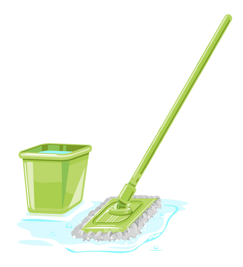 Mop and Bucket Clipart Png Picture