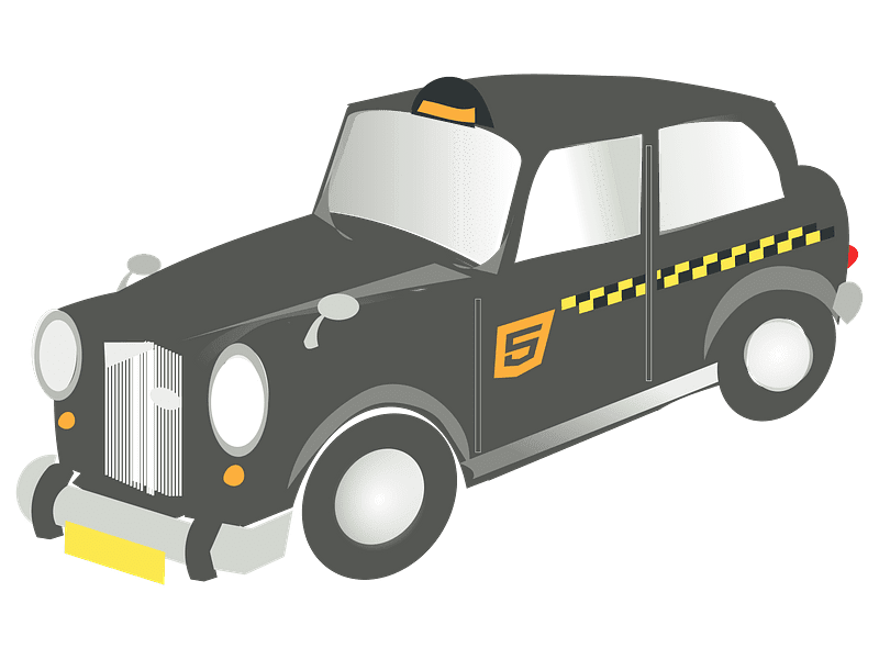 Old Fashioned Taxi Clipart Transparent