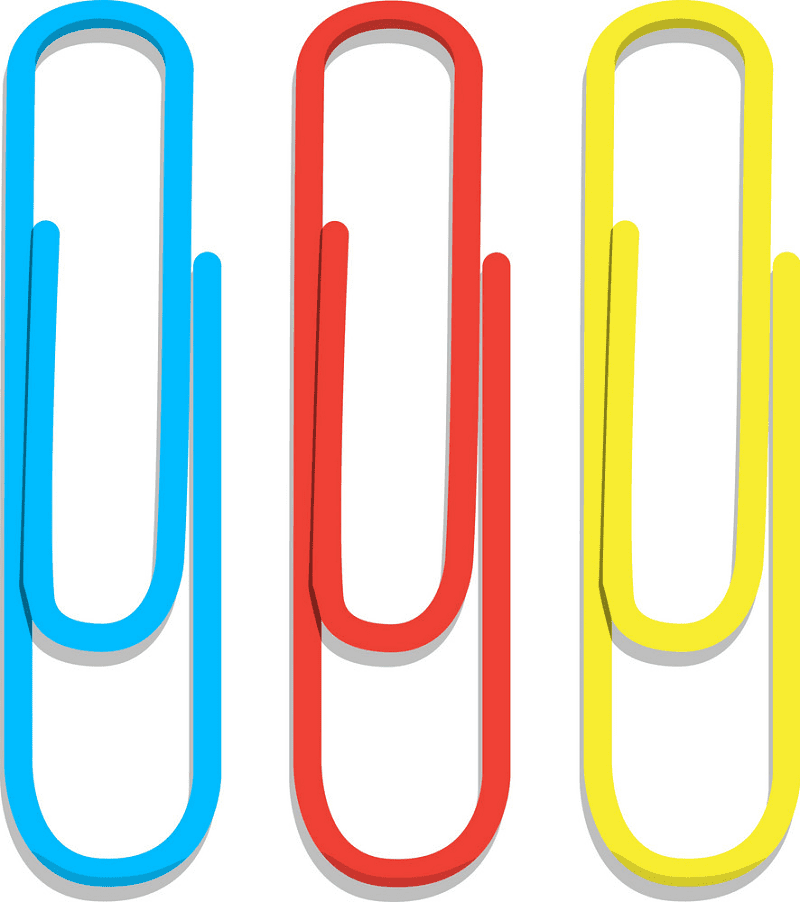 Paper Clips Clipart Image
