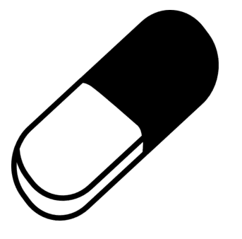 Pill Clipart Black and White