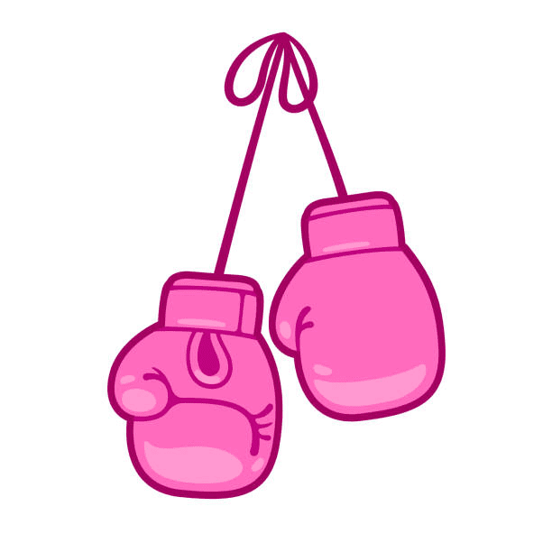 Pink Boxing Gloves Clipart