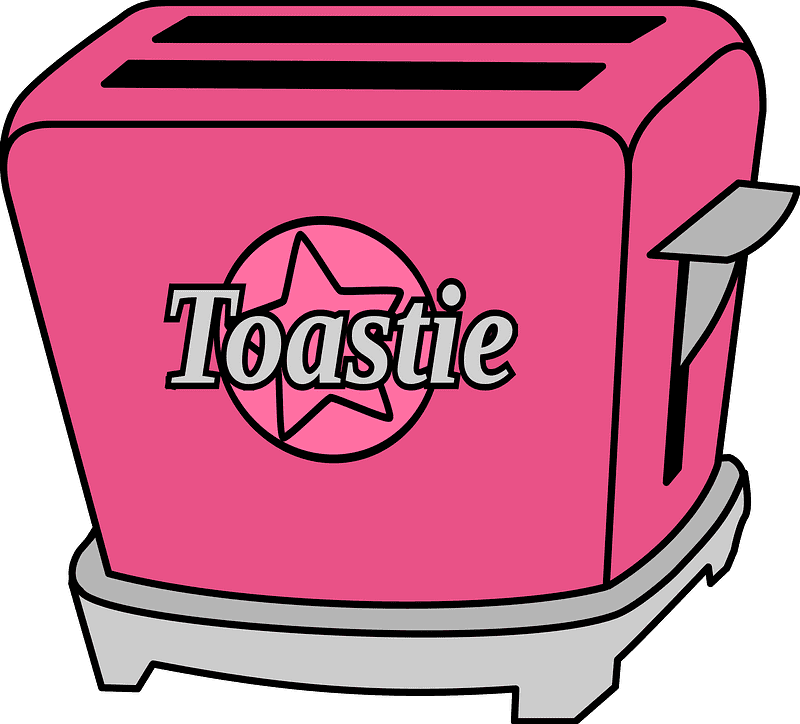 Pink Toaster Clipart Transparent Background
