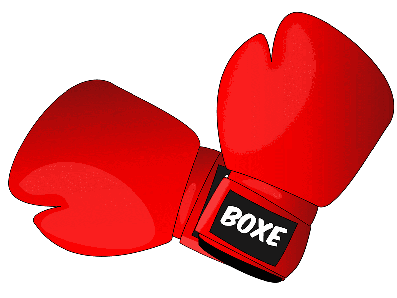 Red Boxing Gloves Clipart Transparent