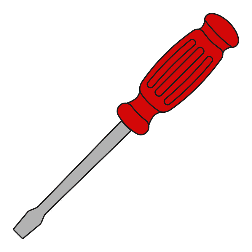 Red Screwdriver Clipart