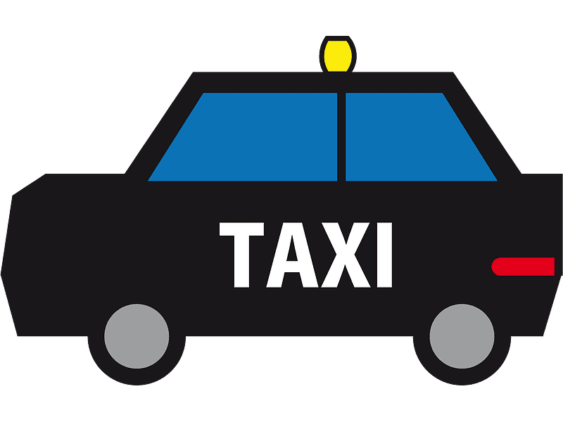 Taxi Transparent Clipart Image